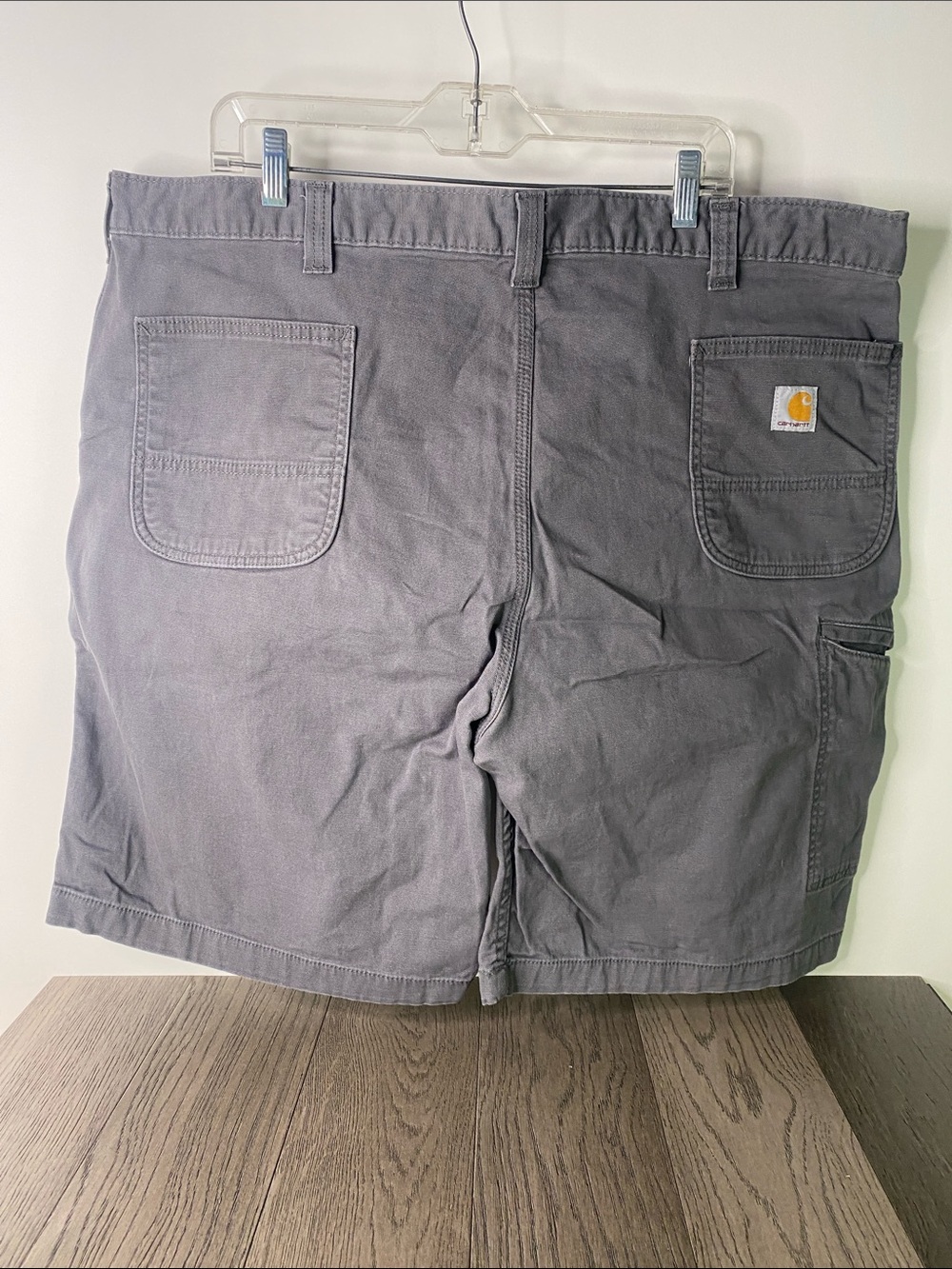 Carhartt Men's Size 44 Gray Work Shorts with Patch Pockets -1428